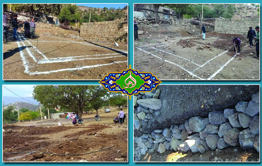 آغاز عملیات احداث مسجد فاطمه الزهراء (سلام‌الله‌علیها) روستای چالاشکو الیگودرز + تصاویر