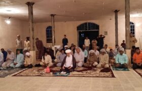 اقامه اولین نماز جماعت در روستای فرخ آباد استان ایلام